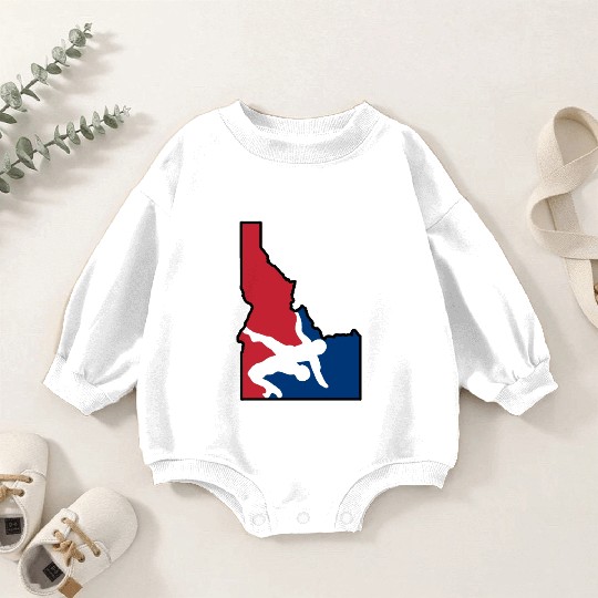 Idaho Wrestling (USA Colors) Baby Romper Sweatshirts