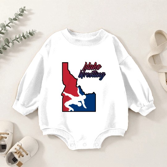 Idaho Wrestling (USA Colors) Baby Romper Sweatshirts