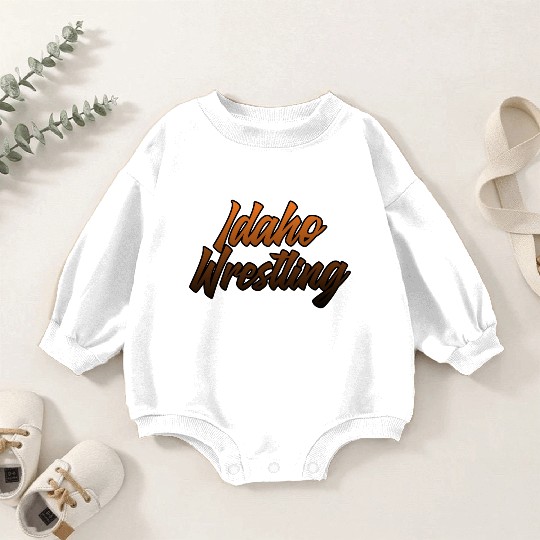 Idaho Wrestling (State Colors) Baby Romper Sweatshirts