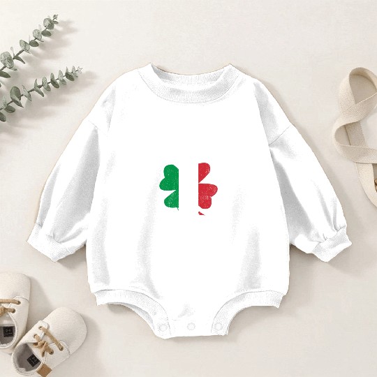 Funny St. Patrick's Day St. Patrick Was Italian Baby Romper Sweatshirts