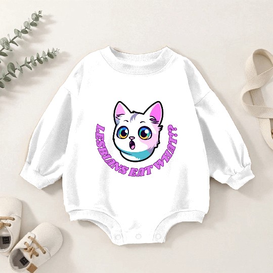 Lesbians Eat What Baby Romper Sweatshirts