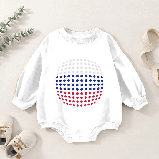 Russian Flag Baby Romper Sweatshirts