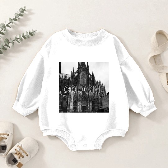 Cologne historical cathedral church in germany Baby Romper Sweatshirts