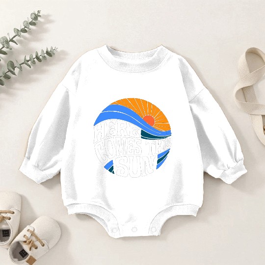 Here comes the sun Baby Romper Sweatshirts