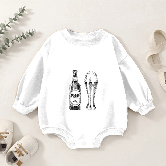 Cheers to Friday Nights with Friends Baby Romper Sweatshirts graphic