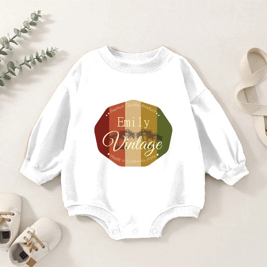 Emily Vintage Design Baby Romper Sweatshirts