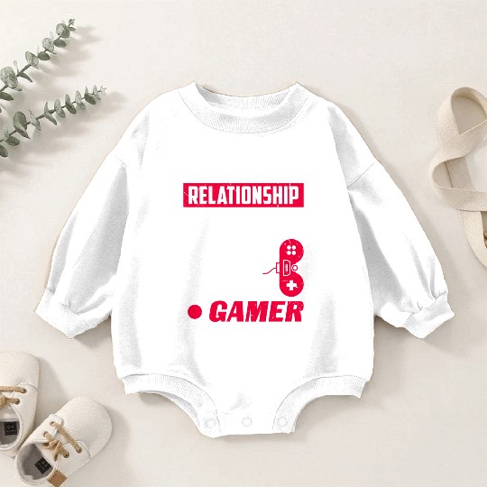 Relationship Status Gamer Lover Gaming Video Game Baby Romper Sweatshirts