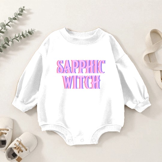 Sapphic Witch Baby Romper Sweatshirts