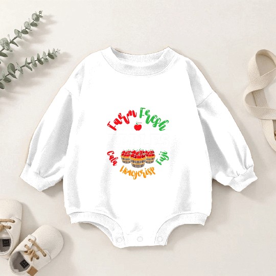 Apple Picking Farmer Fall For Toddlers Kids Women Baby Romper Sweatshirts