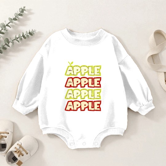Apple Repeat Apple Picking Farmer Baby Romper Sweatshirts