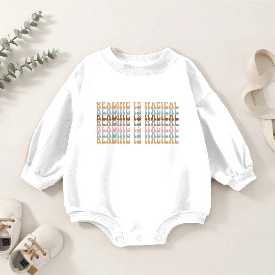 Funny Reading Book Lover Teacher Librarian Baby Romper Sweatshirts