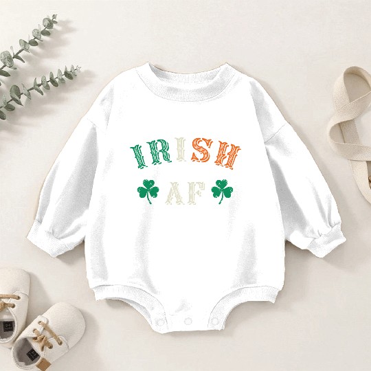 Irish Af Funny St Patricks Day Drinking Baby Romper Sweatshirts