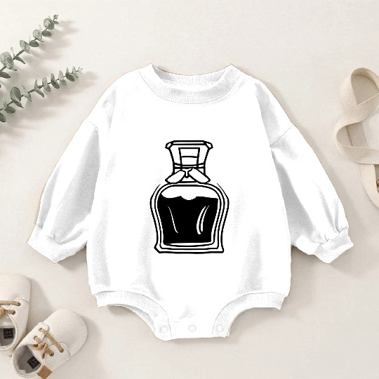 Liquor Bottle Single Color Vector Baby Romper Sweatshirts