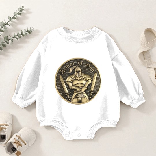 Armor of god christian knight Baby Romper Sweatshirts