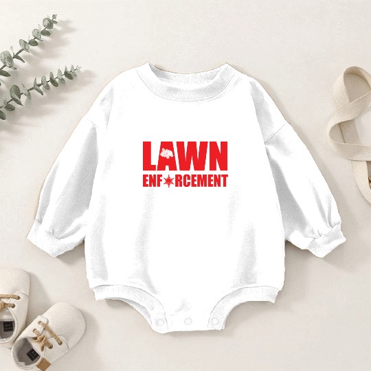 Funny Lawn Enforcement Outfit Grass Cutting Baby Romper Sweatshirts