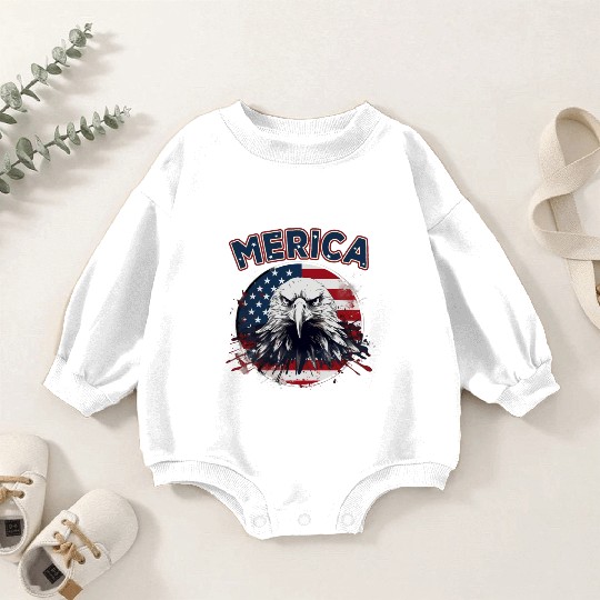USA Independence Day 4th of July Labor Day Baby Romper Sweatshirts