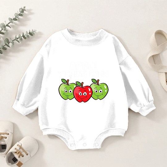 Apple Farmer Apple Lover Fruit Funny Apple Picking Baby Romper Sweatshirts