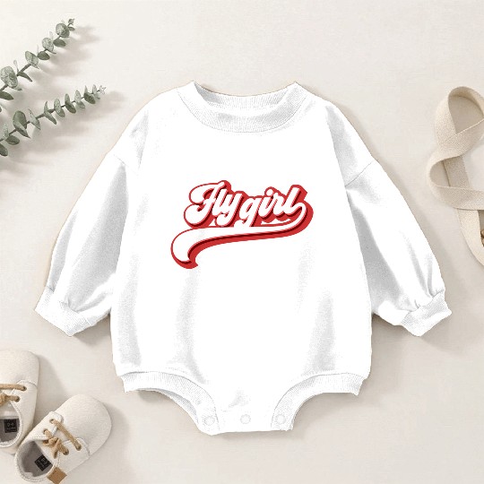 Fly 80S 90S Old School Hip Hop Baby Romper Sweatshirts