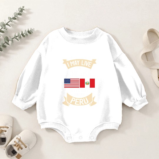 Peru American Flag Usa Peruvian Roots Baby Romper Sweatshirts