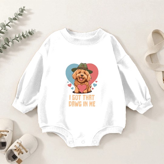 I Got Dawg In Me Goldendoodle Dad Doodle Mama Baby Romper Sweatshirts
