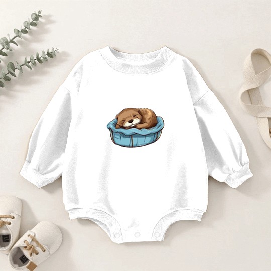 Official sleeping pajama Baby Romper Sweatshirts sea otter