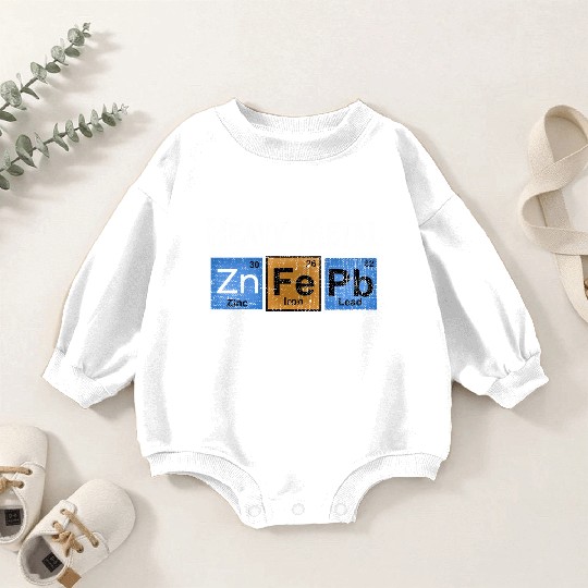 Periodic Table Of Elements Chemistry Fun Baby Romper Sweatshirts