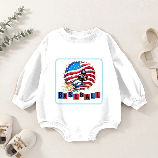 American Game How Baseball Became a National Icon Baby Romper Sweatshirts