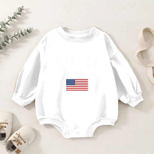 American Patriot Wwii Veteran Military World War 2 Baby Romper Sweatshirts
