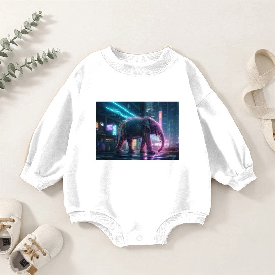 Metallic Marvel Baby Romper Sweatshirts