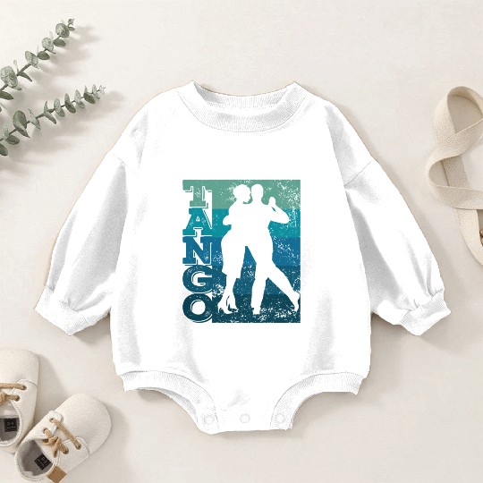 Tango Argentino Dancing Heartbeat Milonga Vals Tan Baby Romper Sweatshirts