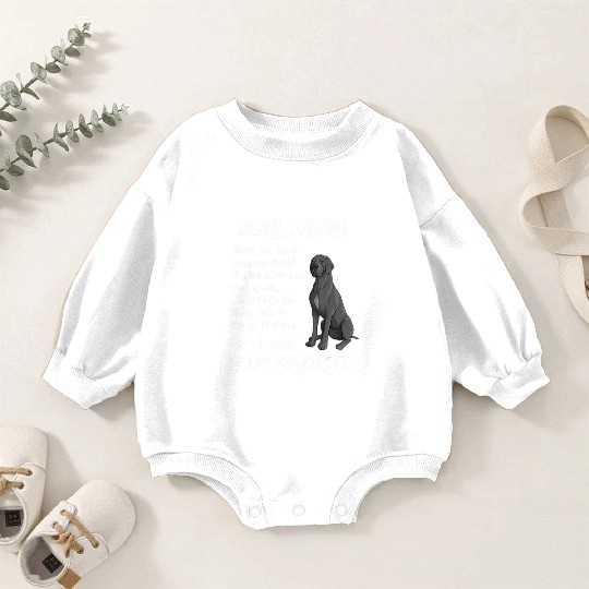 Dear Daddy Great Dane Dog Dad Father s Day Baby Romper Sweatshirts