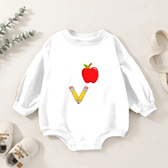 Love 1st Grade Teachers Back To School Baby Romper Sweatshirts