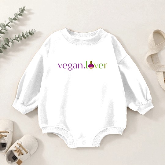 Vegan lover turnip Baby Romper Sweatshirts