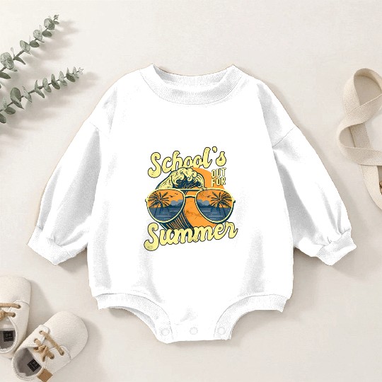 Schools Out For Summer For Teacher Cool Last Day V Baby Romper Sweatshirts