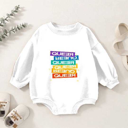 Queer Baby Romper Sweatshirts Gay Pride Month Pride Day Rainbow