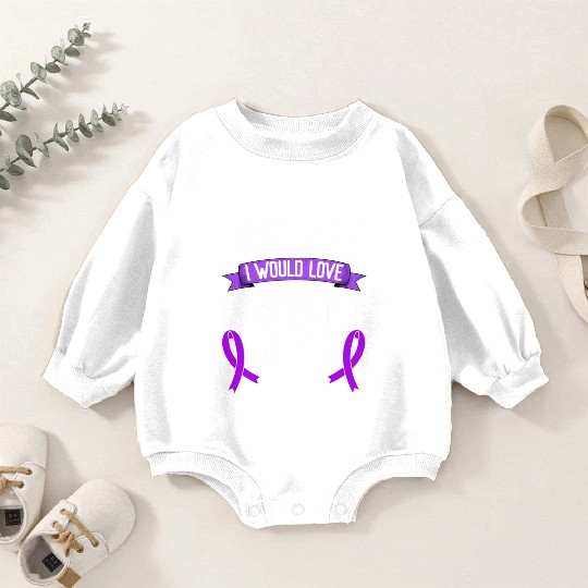 Lupus Awareness Month Purple Ribbon I Used To Baby Romper Sweatshirts