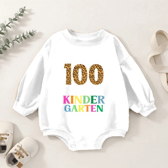100 Days Of Kindergarten School Teacher Smarter Baby Romper Sweatshirts