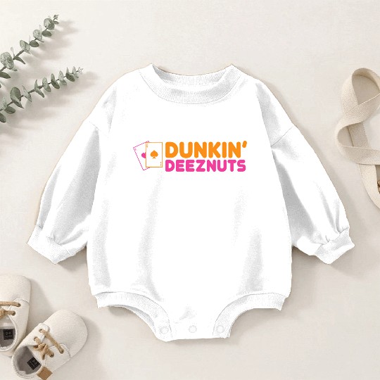 Dunkin Deez-Nuts Pocket Aces Baby Romper Sweatshirts