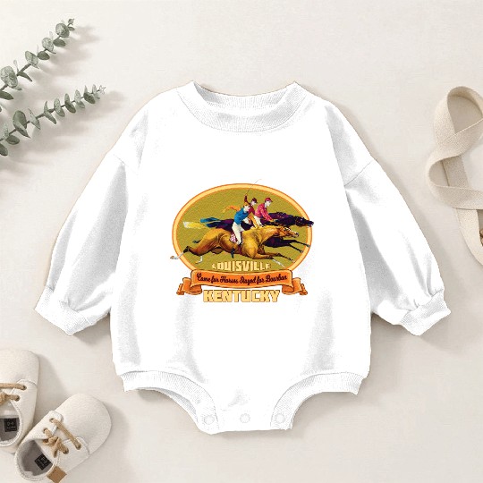 Louisville Kentucky Horse Racing Bourbon Derby Baby Romper Sweatshirts