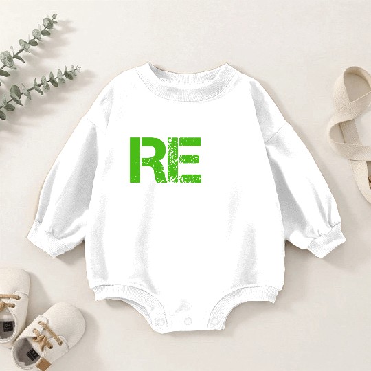 Reduce Reuse Recycle Rethink World Environment Day Baby Romper Sweatshirts