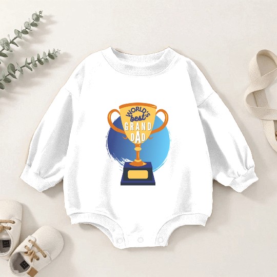 World s Best Grandad Trophy Baby Romper Sweatshirts