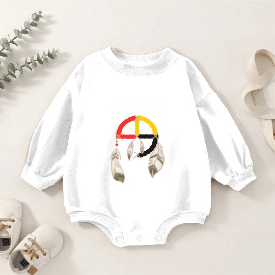 Ojibwe Anishinaabeg People Native American Baby Romper Sweatshirts