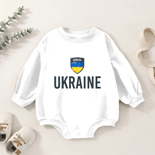 Ukraine Flag Ukrainian Flag Ukraine Baby Romper Sweatshirts