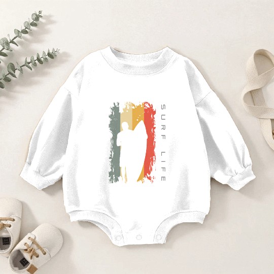 Surfing Surfer Surf Baby Romper Sweatshirts