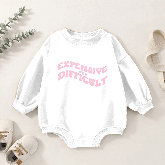 Expensive And Difficult Bougie Bougee Preppy Baby Romper Sweatshirts