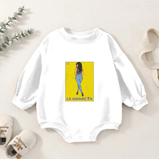 La Mamacita Hot Latina Card Mexican La Mamacita Baby Romper Sweatshirts