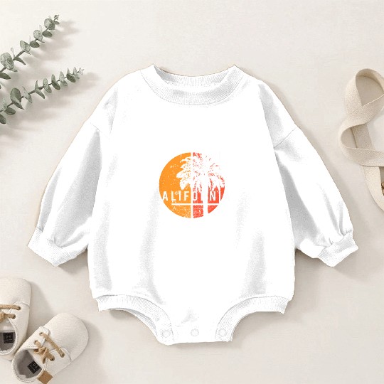 Venice Beach California Cool Palm Tree Native Baby Romper Sweatshirts
