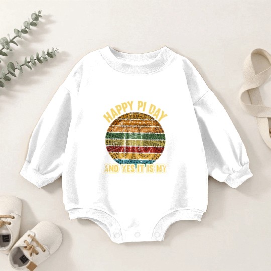 Happy Pi Day 3 14 March 14Th Math Teacher Baby Romper Sweatshirts