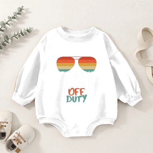 Teacher Off Duty English Teacher Baby Romper Sweatshirts
