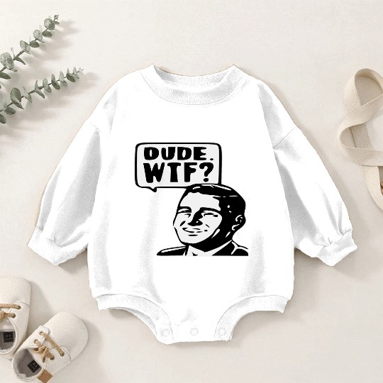 Dude WTF ©WhiteTigerLLC.Com LIKE US ON FACEBOOK Baby Romper Sweatshirts